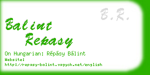 balint repasy business card